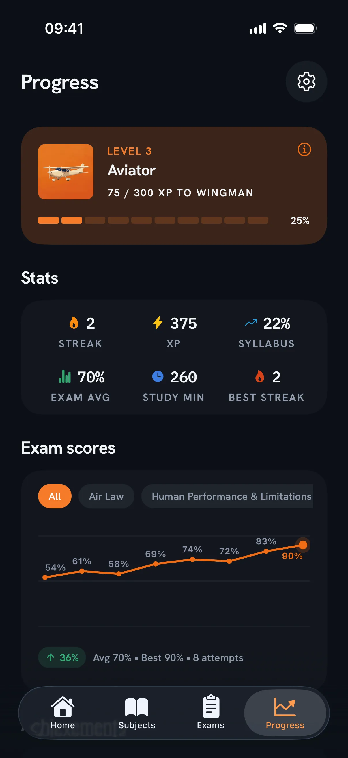 Pocket Pilot — track screen