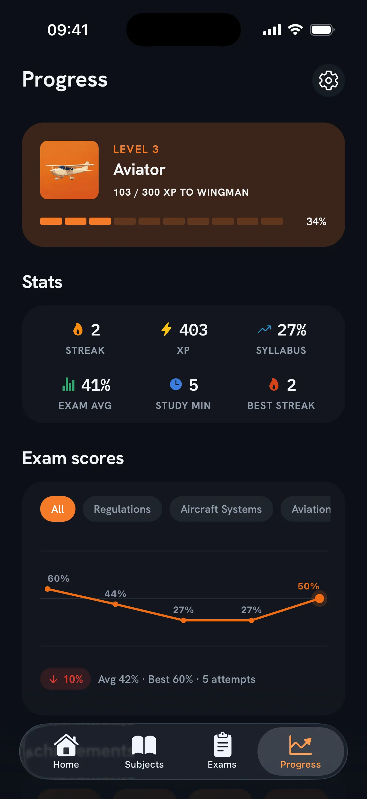 Pocket Pilot — track screen